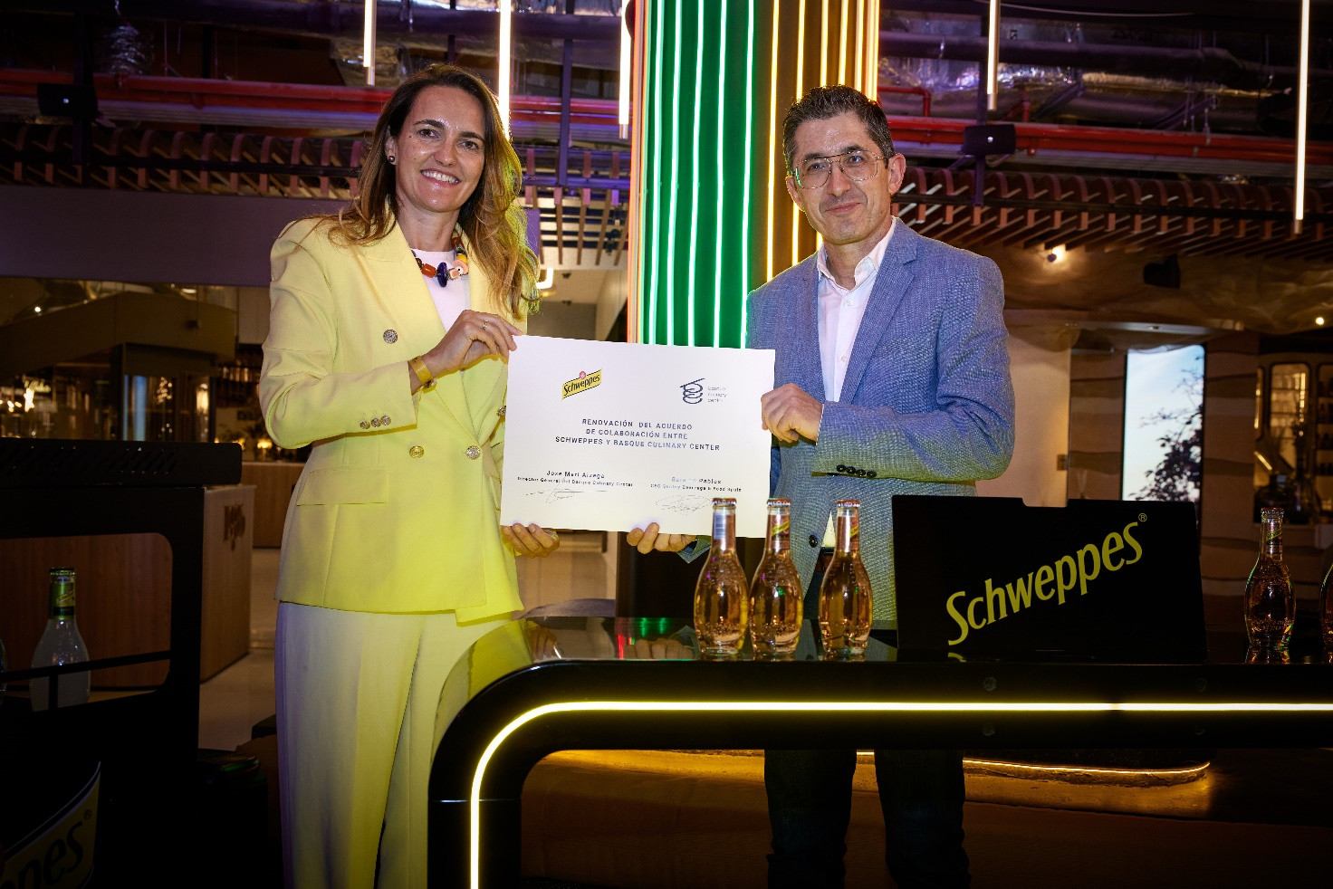 ​Schweppes y Basque Culinary Center renuevan su acuerdo de formación