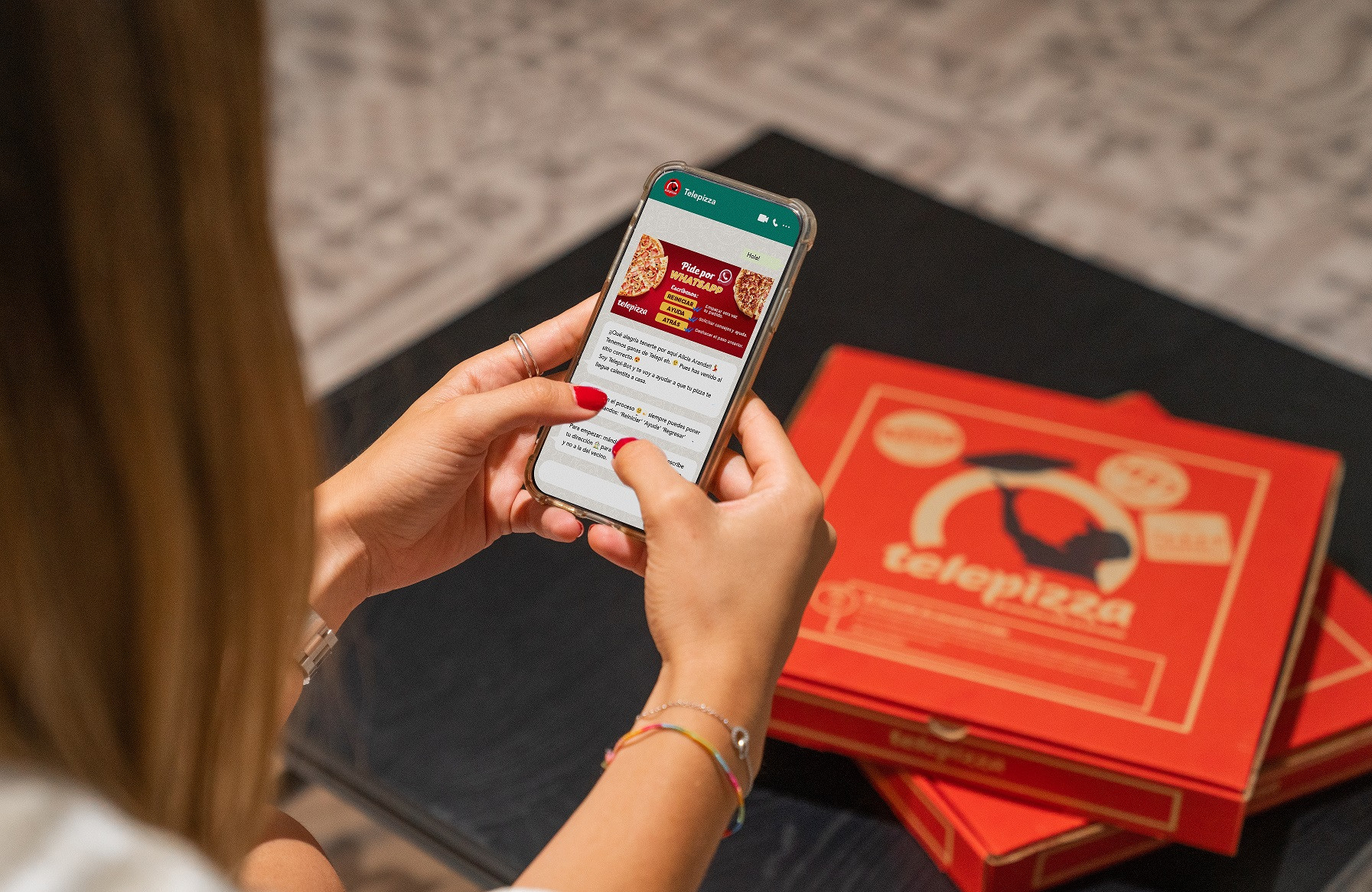Telepizza lanza un nuevo servicio para realizar pedidos a través de WhatsApp