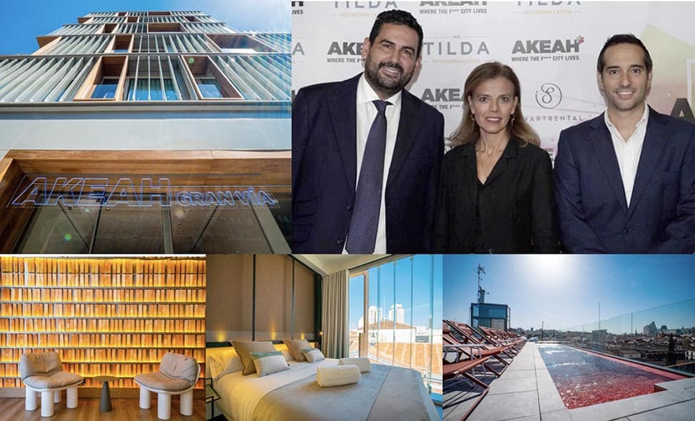 Akeah Gran Vía, primer hotel de la nueva marca de SmartRental Group hace su estreno oficial