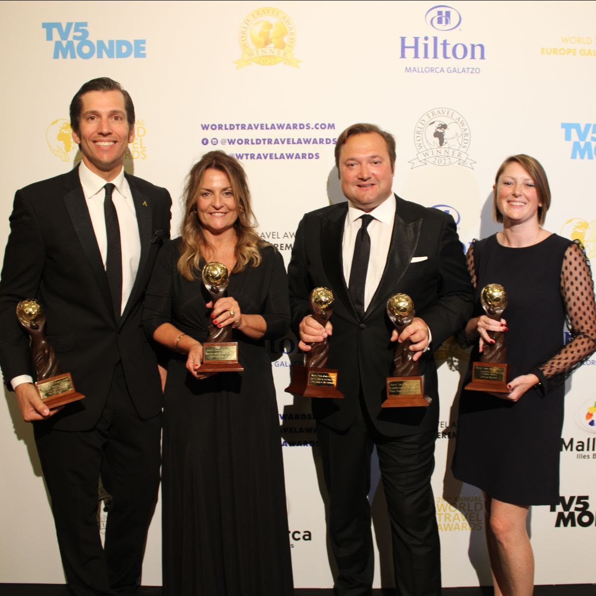​Varias propiedades Hilton, reconocidas por los World Travel Awards