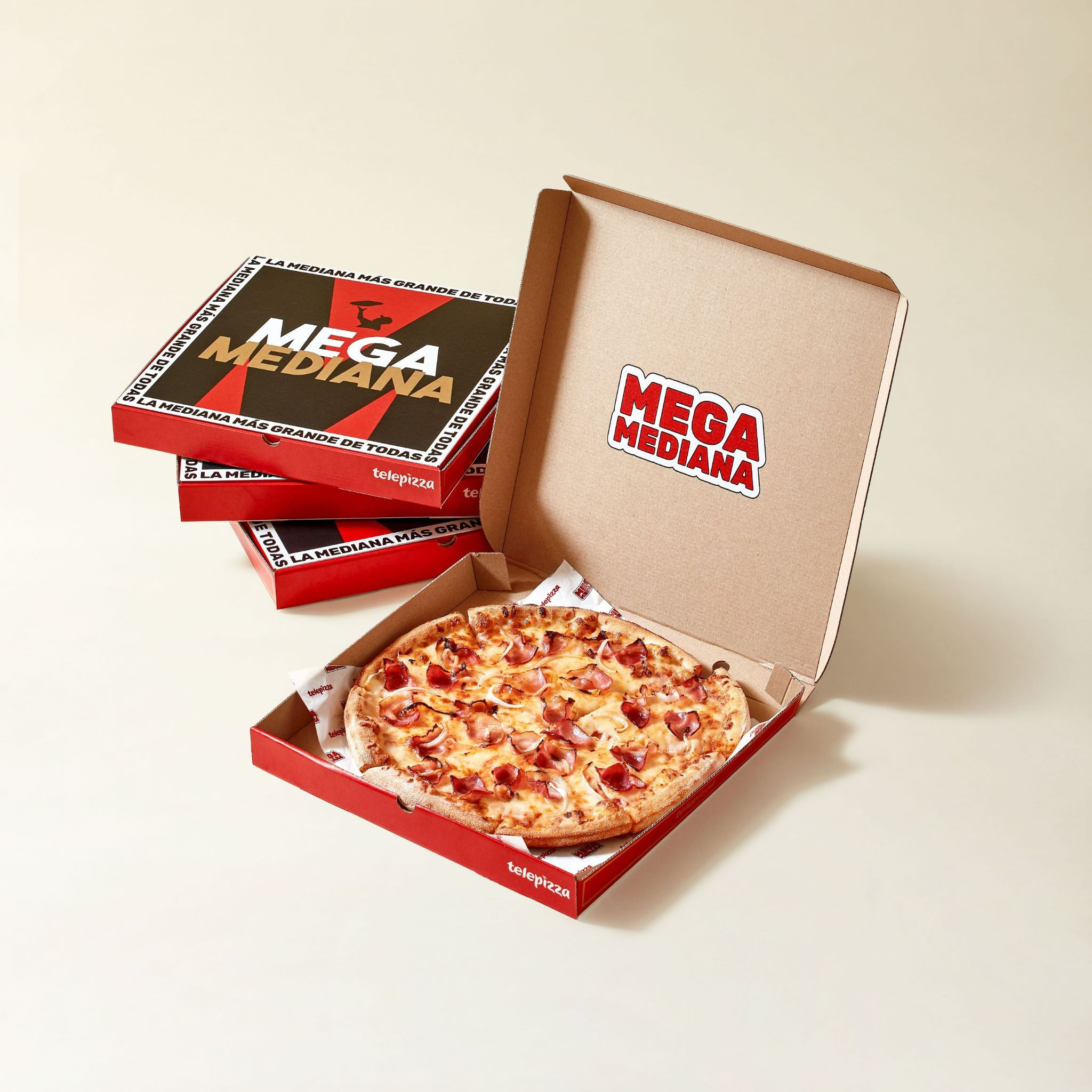 ​Telepizza lanza la Megamediana, la pizza mediana más grande del mercado